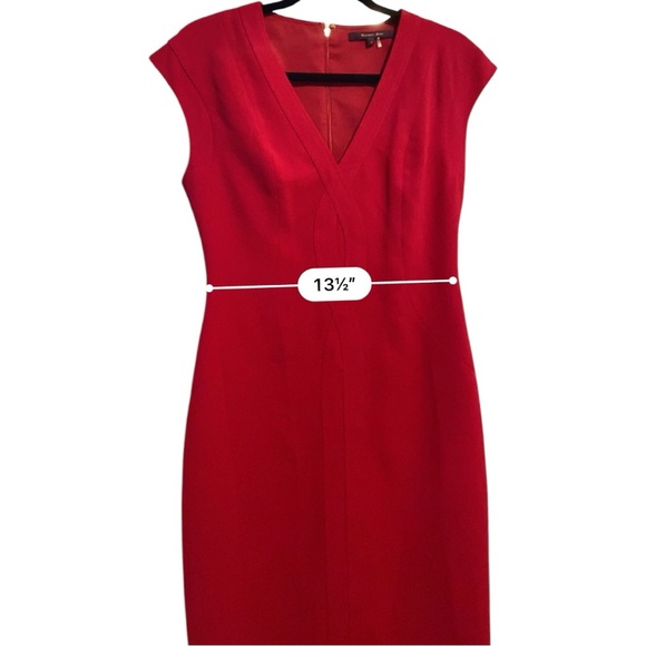 Rachel Roy sleeveless midi red sheath dress size 6 - Picture 10 of 11